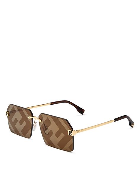 Fendi Rimless Square Sunglasses, 59mm .